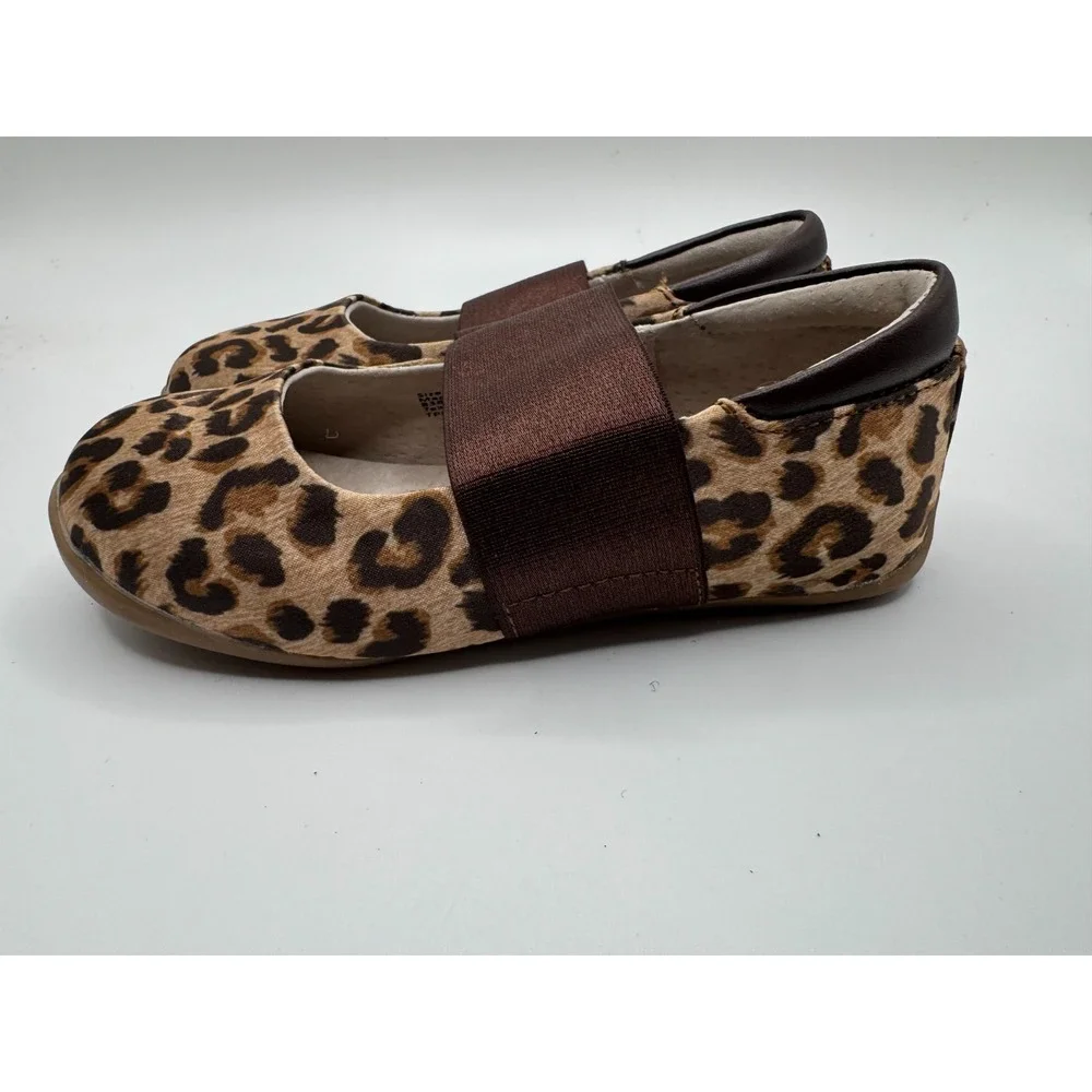NEW Livie &‎ Luca Leopard Animal Print Shoes Little Kids sz 8 Rubber Sole